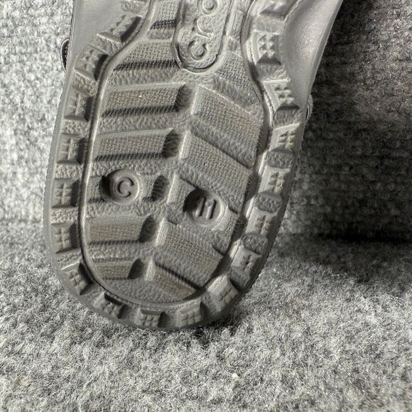 Crocs Flip Flop Sandals Toddler Kids 11 Gray Slingback Comfort Beach - Picture 9 of 10